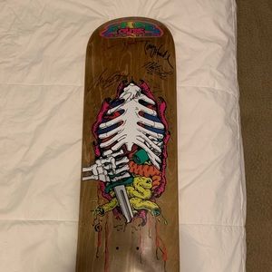 Never used Skateboard signed Tony Hawk